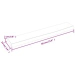 vidaXL Étagère murale 60x10x2 cm bois de chêne massif non traité