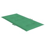 vidaXL Coussins de chaise de jardin à dossier bas lot de 6 vert