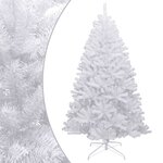 vidaXL Sapin de Noël artificiel à charnières avec neige floquée 270 cm