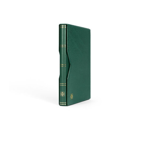 Classeur Premium cuir 32 pages avec étui de protection. Couleur - Vert