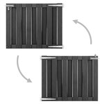 vidaXL Portillon WPC 100x80 cm Gris