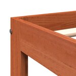 vidaXL Cadre de lit sans matelas cire marron 75x190 cm bois pin massif
