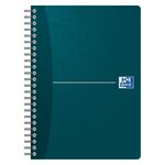 Carnet A5 Office Essentials, couverture souple, double spirale, 180 pages, carreaux Seyès, couleurs assorties (bloc 70 feuilles)