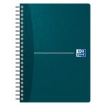 Carnet A5 Office Essentials, couverture souple, double spirale, 180 pages, carreaux Seyès, couleurs assorties (bloc 70 feuilles)