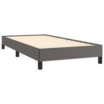 vidaXL Cadre de lit Gris 100x200 cm Similicuir