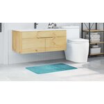 vidaXL Tapis de bain antidérapant Turquoise 60 x 90 cm PP