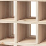 vidaXL Étagère à vin 2 Pièces Naturel 56 x 25 x 56 cm Pin massif