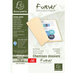 Paquet 50 chemises FOREVER 170g 24x32cm rouge x 10 EXACOMPTA
