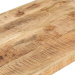 vidaXL Table basse 120x60x40 cm Bois de manguier brut