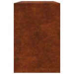 VidaXL Étagère à bois 100x40x60 cm acier résistant aux intempéries