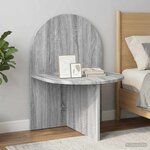 vidaXL Table de chevet Sonoma gris 48 x 49 x 65 cm Bois d’ingénierie