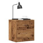 vidaXL Tables de chevet 2 Pièces vieux bois 40x30x40 cm bois d'ingénierie