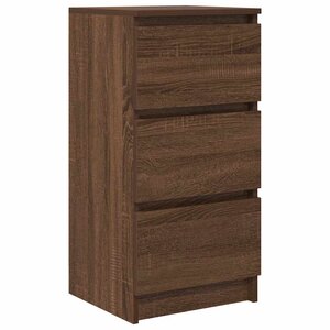 vidaXL Buffet chêne marron 37 5x35x76 cm bois d'ingénierie