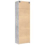 vidaXL Armoire de rangement gris béton 70x42 5x225cm bois d'ingénierie