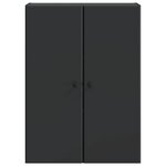vidaXL Armoire Murale Noir 66 x 34 5 x 90 cm Bois d'ingénierie