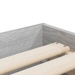 vidaXL Cadre de lit et tiroirs sonoma gris 90x200 cm bois d'ingénierie