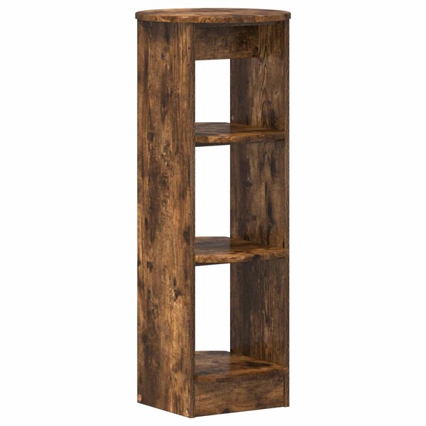 vidaXL Meuble d'appoint Chêne Fumé 40 x 40 x 100 cm Bois d’ingénierie