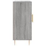 vidaXL Buffet sonoma gris 90x34x80 cm bois d'ingénierie