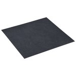 vidaXL Dalles de plancher autoadhésives 5 11 m² PVC noir marbre