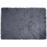 vidaXL Tapis en Peau de Mouton Synthétique Anthracite 140 x 200 cm