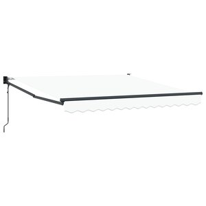 Store rétractable automatique vidaXL Blanc 300x250 cm
