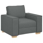 vidaXL Canapé Fauteuil Gris Foncé 60 cm Tissu