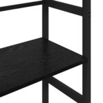 vidaXL Étagère Chêne noir 40 x 29 5 x 115 cm Bois d'ingénierie