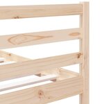 vidaXL Cadre de lit sans matelas 90x190 cm bois massif