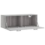 vidaXL Armoire murale sonoma gris 100x36 5x35 cm bois d'ingénierie