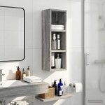 vidaXL Armoire murale de salle de bain Gris Sonoma 20 x 16 x 62 5 cm