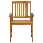 vidaXL Chaises de jardin lot de 6 Bois d'acacia massif