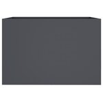 vidaXL Jardinière anthracite 62x47x46 cm acier