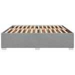 vidaXL Cadre de lit sans matelas gris clair 180x200 cm tissu