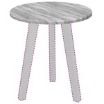 vidaXL Plateau de table Sonoma gris 40 x 40 x 1 5 cm Bois d'ingénierie