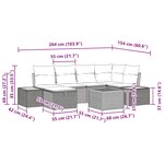 vidaXL Ensemble de canapé de jardin 9 Pièces Noir Poly rotin