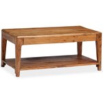 vidaXL Table basse Bois massif 88x50x38 cm