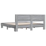 vidaXL Cadre de lit sans matelas sonoma gris 180x200 cm