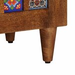 vidaXL Ensemble de mobilier de salle de bain Montage mural 2 Pièces Noyer