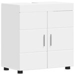 vidaXL Ensemble de mobilier de salle de bain avec tiroir TULUM Blanc