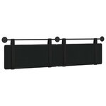 vidaXL Tête de lit suspendue Noir Simili cuir