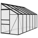 vidaXL Serre Anthracite Aluminium 7 44 m³