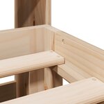 vidaXL Lit bibliothèque sans matelas 180x200 cm bois massif de pin