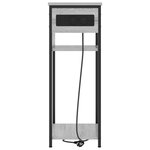 vidaXL Cabinet de chevet Sonoma gris 28.1 x 40.9 x 75 cm