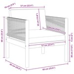 vidaXL Chaise de jardin avec coussin Bois d'acacia solide