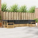 vidaXL Ensemble de canapés d'extérieur 7 Pièces Blanc et anthracite