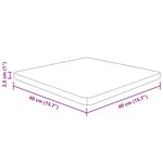 vidaXL Dessus de table carré 40x40x2 5 cm Bois chêne massif non traité