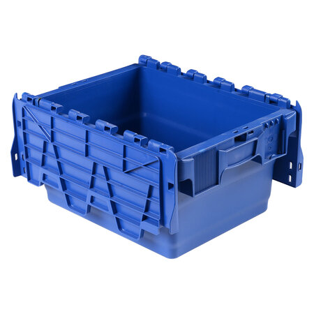 Bac de stockage navette avec couvercle en plastique bleu - 16 litres - viso