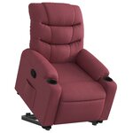 vidaXL Fauteuil inclinable rouge bordeaux tissu