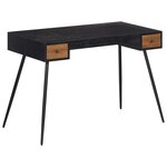 vidaXL Bureau 117x56 5x75 cm teck massif récupéré