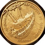 Pièce de monnaie en Argent - Cuivre 2000 Francs g Millésime 2025 Forgotten Civilization ATLANTIS